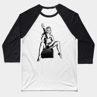 Guitar girl Baseball T-Shirt